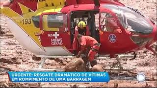 Corpo de Bombeiros faz resgate dramático de vítimas do rompimento de barragem [upl. by Matilde542]