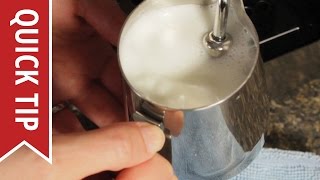 How to AutoFroth Milk for Lattes [upl. by Arretnahs]