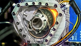 See Thru Liquid Piston Rotary Engine  In Slow Motion [upl. by Anawik939]