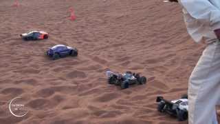 RC ELECTRIC CARS RACING AND HILL CLIMBING  ARABIAN DUNES [upl. by Accebor]