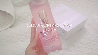 Clinique Clarifying Lotion 3  Review  sunshane [upl. by Kline]