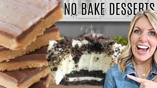 3 Easy DUMP AND GO No Bake Desserts [upl. by Lebam807]