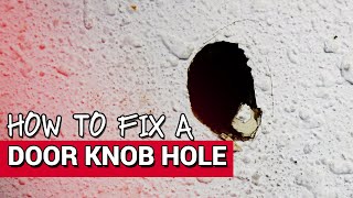 How To Fix A Door Knob Hole  Ace Hardware [upl. by Eseerahs959]