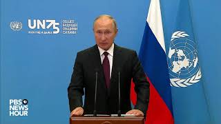 WATCH Russia President Putins full speech at UN General Assembly [upl. by Nnylhsa153]