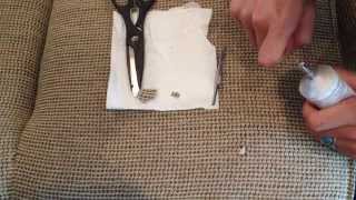 How to Patch a Hole in Woven Fabric  Easy Fabric Repair [upl. by Akfir]