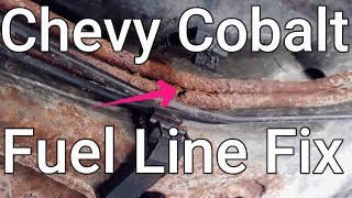 Chevy Cobalt Leaking Fuel Lines Fix  EASY [upl. by Frodeen]