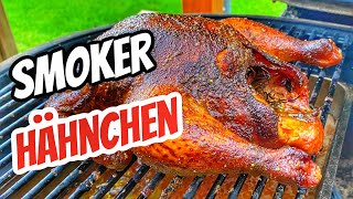 Geräuchertes Hähnchen vom Smoker mit Lifehack  Geflügel  Grillcoach Gerrit [upl. by Fromma]