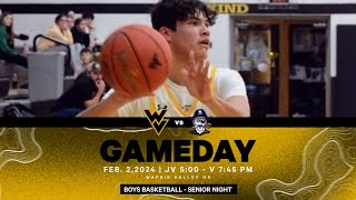 Wapsie Valley vs Hudson  Varsity Boys Basketball [upl. by Nbi]