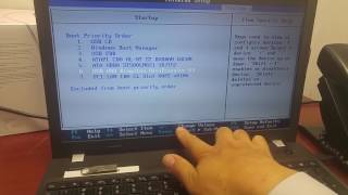 How to Enter BIOS Change Boot order and secure boot Lenovo Thinkpad E560 [upl. by Llerdnod]