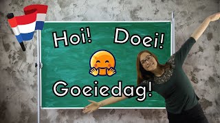 DUTCH GREETINGS  Dutch for BEGINNERS les 1 NT2  A1 [upl. by Ainessej]