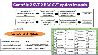 Contrôle n2 svt 2bac svt option français nature et mécanisme de linformation génétique [upl. by Anole]