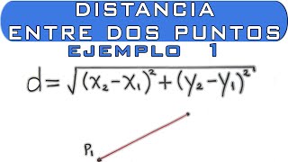 Distancia entre dos puntos Ejemplo 1 [upl. by Eem660]