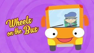 Wheels On The Bus Go Round and Round  HD Video Song with Lyrics  Nursery Rhymes by Luke amp Mary [upl. by Olatha]