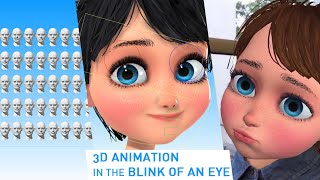 3D Facial Animation Rig in the blink of an eye  Polywink [upl. by Athiste237]