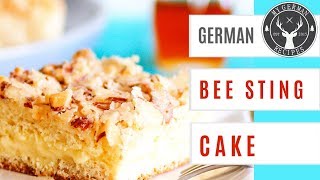 German Bee Sting Cake Recipe  Bienenstich ✪ MyGermanRecipes [upl. by Barmen]