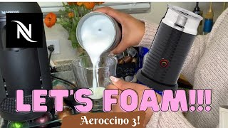 How To Foam Milk With Aeroccino 3 Make Coffee With Foam Tips amp Tricks  Easy Foamed Latte Recipe [upl. by Ibur]