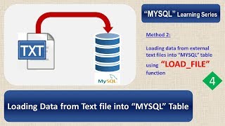 Loading data from TEXT file into mysql table using LOAD FILE [upl. by Artimed]