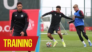 Raphael Varane trains at Carrington for the first time  Manchester United [upl. by Miranda954]