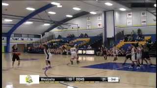 Girls Basketball DelavanDarien vs Westosha Central JV [upl. by Llerrah74]