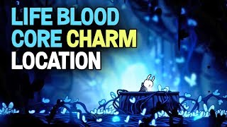 Hollow Knight Blue Door in the Abyss Lifeblood Core Charm Location [upl. by Cypro]