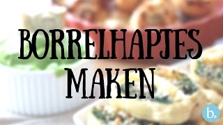 3x borrelhapjes maken  lekkere recepten [upl. by Namron983]