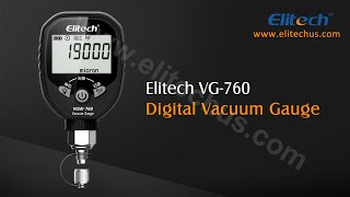 Elitech VG760 HVAC Digital Vacuum Gauge Micron Gauge [upl. by Nahtanod]