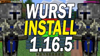 How To Get Cheats Minecraft 1165  Download amp Install WURST Cheat Client  Fabric [upl. by Dnalyag48]