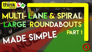 ROUNDABOUTS How to deal with Spiral amp Multilane Roundabouts Part 1  Filmed in Basingstoke [upl. by Cadal]