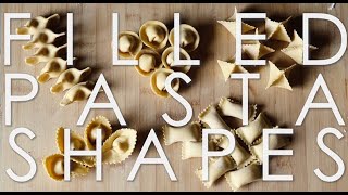 Tutorial Filled Pasta Shapes [upl. by Aisek]