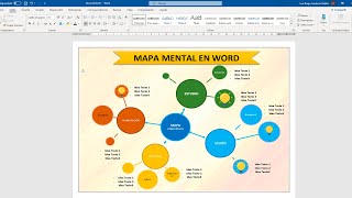 Como hacer un MAPA MENTAL en WORD [upl. by Nova]