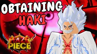 How To Get ALL HAKI in HAZE PIECE  Roblox [upl. by Ashatan]