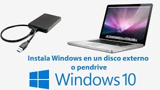 Cómo instalar Windows en un disco duro externo  MAC amp PC [upl. by Aniala]