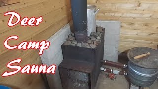 How Our Off Grid Wood Stove Sauna Works [upl. by Myrtice]