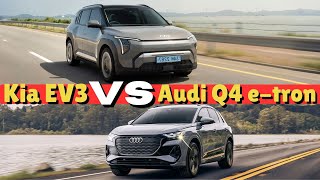 Kia EV3 Long Range VS Audi Q4 etron Sportback 40 [upl. by Moon]