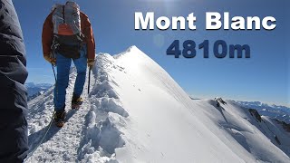 Mont Blanc 4810m  Goûter Route  August 2020 [upl. by Doty385]