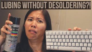 How to Lube Mechanical Keyboard Switches Without Desoldering  2 METHODS [upl. by Redmer]