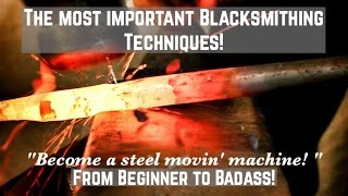 The Most Important Blacksmithing Techniques How to Forge Tapers The ESSENTIAL guide [upl. by Anav]