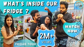 Whats Inside Our Fridge   Fridge Tour  Exclusive Video [upl. by Wyatt]