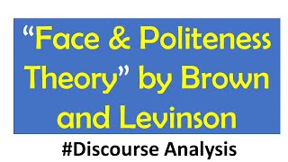 Politeness amp Face Theory by Brown and Levinson  Pragmatics [upl. by Birkett]