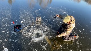 First Ice Fishing Minnesota 2023 [upl. by Donahue262]