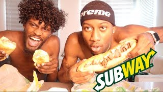 SUBWAY MUKBANG  WHY I STARTED PLAYING BASKETBALL  TyTheGuy [upl. by Singer637]