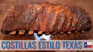 Costillas Ahumadas Estilo Texas I Tecnica Franklin BBQ [upl. by Tekcirc]