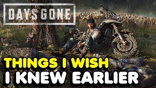 Things I Wish I Knew Earlier In Days Gone Tips amp Tricks [upl. by Maje376]