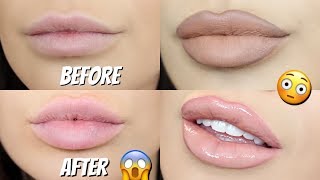 TOP 4 HACKS for bigger lips naturally  How to Make your lips look plumped [upl. by Matias]