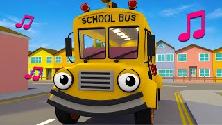 The Wheels on the Bus Go Round and Round Song  Geckos Garage  Nursery Rhymes amp Kids Songs [upl. by Nwahs315]