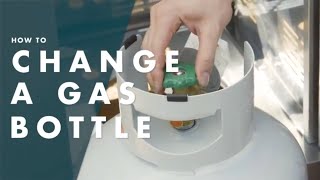 How To Change A BBQ Gas Bottle  Bunnings Warehouse [upl. by Nauqas16]