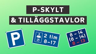 Parkeringsskyltar amp tilläggstavlor  Så får du parkera [upl. by Aissilem]