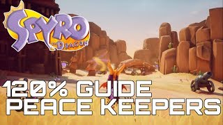 Spyro The Dragon Reignited 120 Guide PEACE KEEPERS ALL GEMS DRAGONS EGGS [upl. by Phonsa]