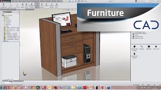 Designing Furniture in SolidWorks [upl. by Fein]