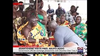 Otumfuo Visits President Akufo Addo on JoyNews 24818 [upl. by Ylrebme59]